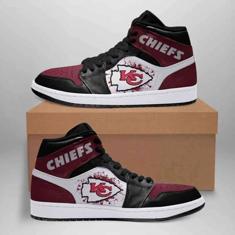 Air JD Hightop Shoes Kansas City Chiefs Custom Shoes Sneakers Air JD Hightop Shoes Kansas City Chiefs Custom Shoes Sneakers - Image 1