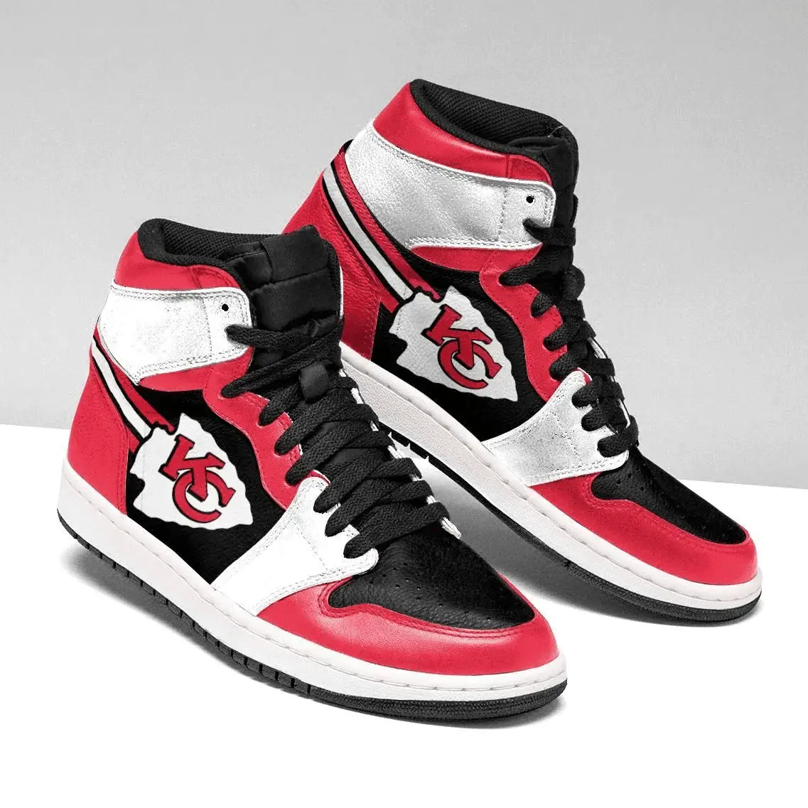 Air JD Hightop Shoes Kansas City Chiefs Team Custom Shoes Sneakers Perfect Gift For Fan