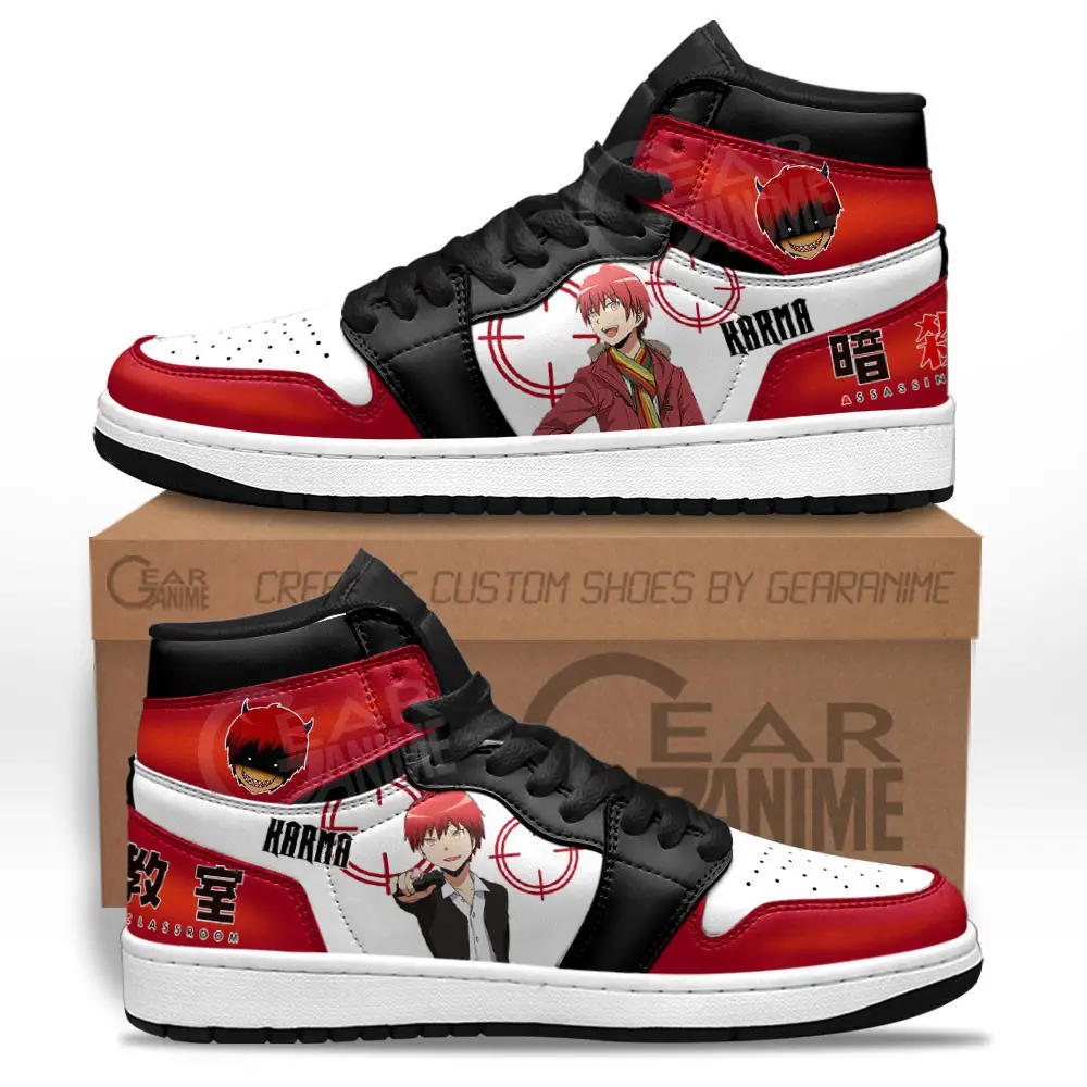 Air JD Hightop Shoes Karma Akabane JD1s Sneakers Assassination Classroom Custom Anime Shoes Air JD Hightop Shoes Karma Akabane JD1s Sneakers Assassination Classroom Custom Anime Shoes - Image 1