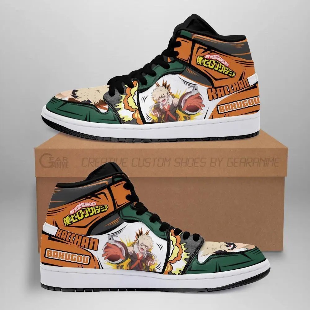 Air JD Hightop Shoes Katsuki Bakugo JD1s Sneakers Custom My Hero Academia Anime Shoes MN05 Air JD Hightop Shoes Katsuki Bakugo JD1s Sneakers Custom My Hero Academia Anime Shoes MN05 - Image 1