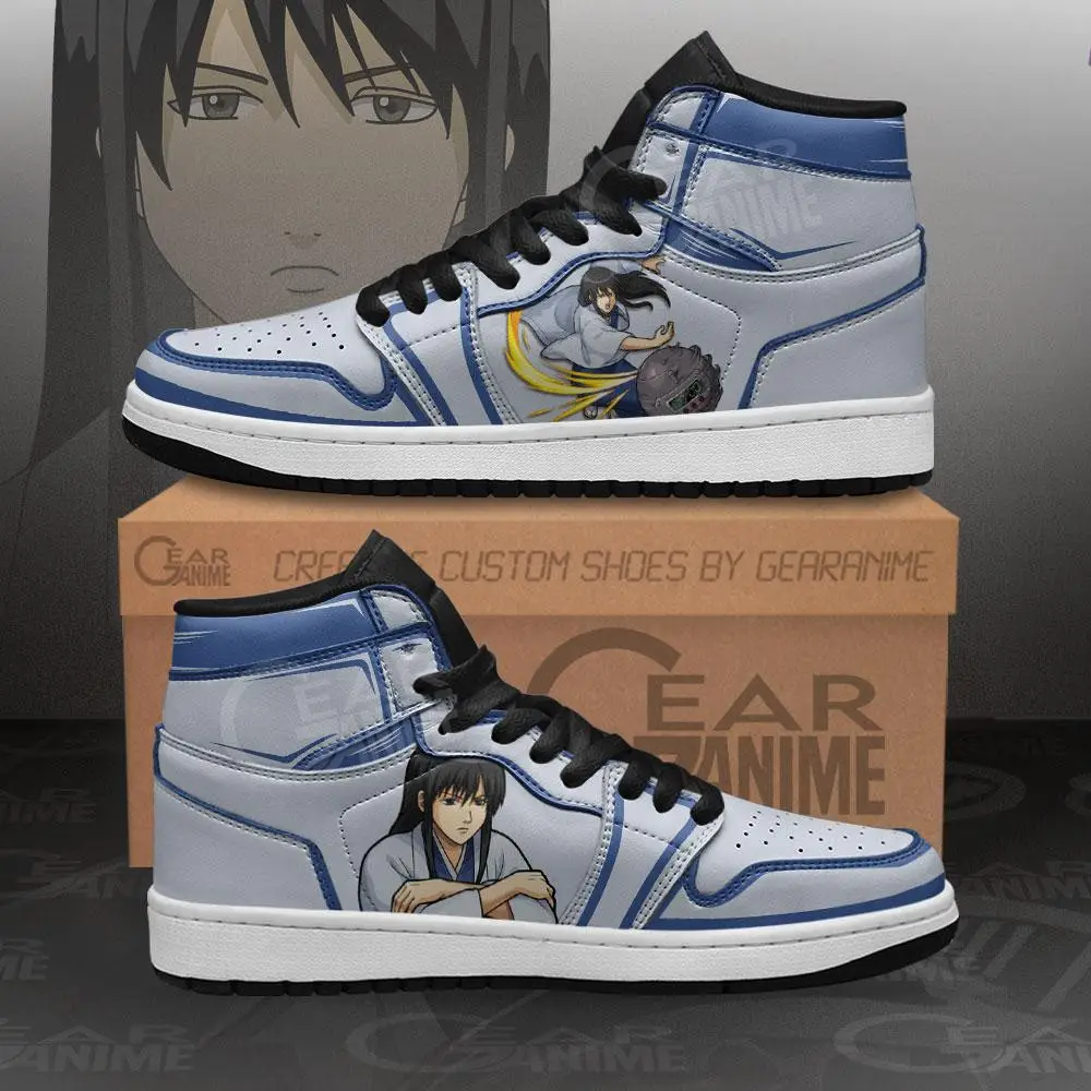 Air JD Hightop Shoes Katsura Kotaro JD1s Sneakers Gintama Custom Anime Shoes
