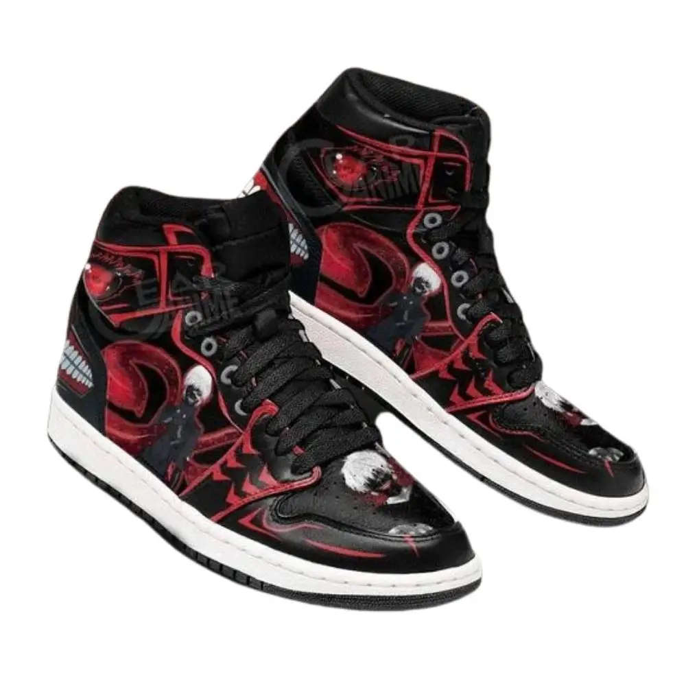 Air JD Hightop Shoes Ken Kaneki JD1s Sneakers Custom Kagune Tokyo Ghoul Anime Shoes Air JD Hightop Shoes Ken Kaneki JD1s Sneakers Custom Kagune Tokyo Ghoul Anime Shoes - Image 1