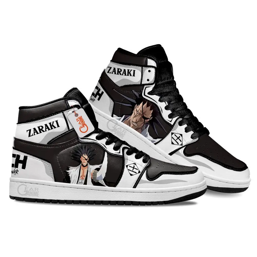 Air JD Hightop Shoes Kenpachi Zaraki Custom Anime Shoes MN0901