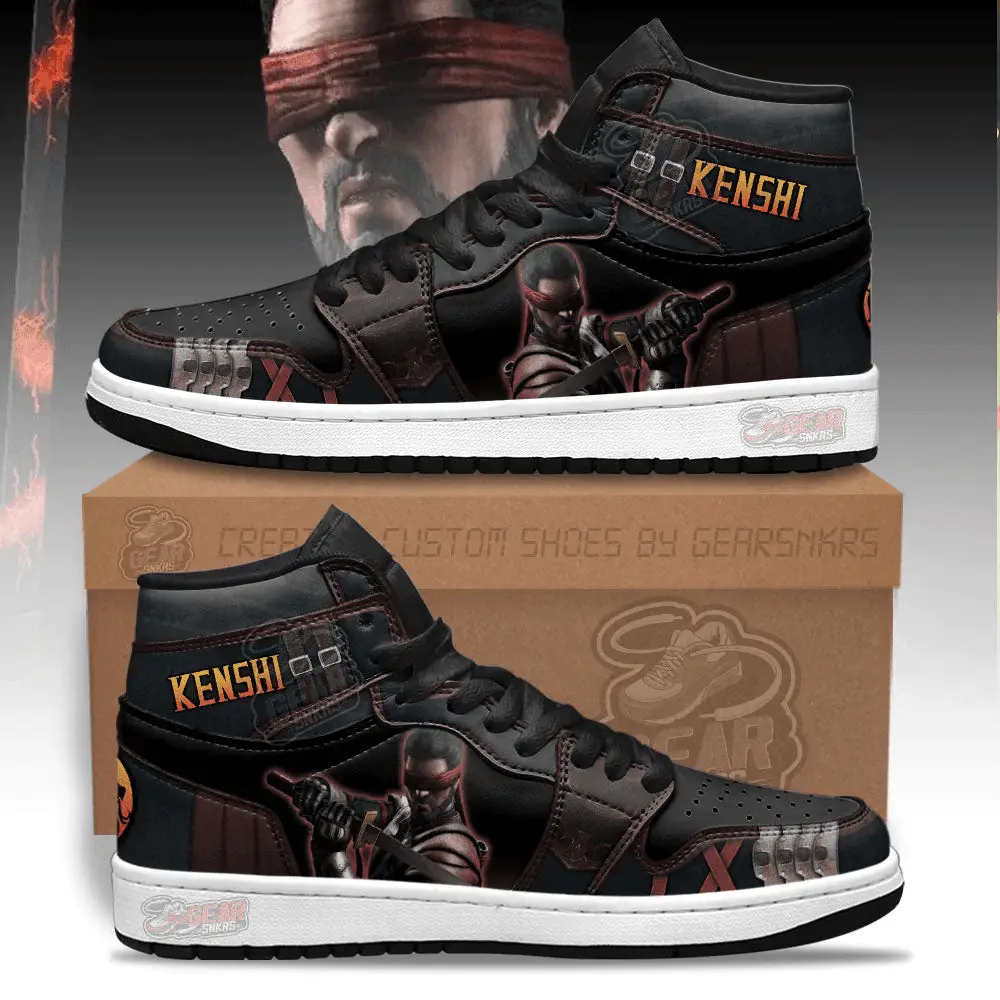 Air JD Hightop Shoes Kenshi Mortal Kombat J1 Shoes Custom For Fans