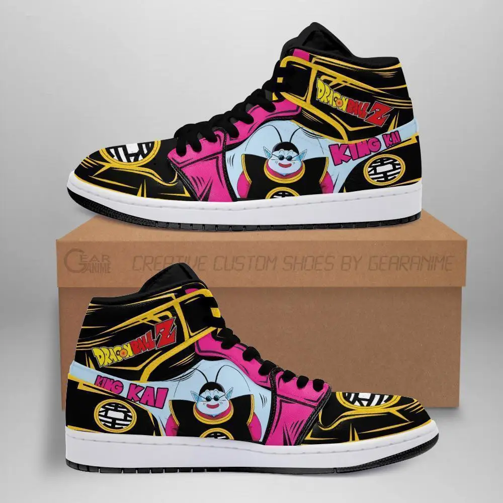 Air JD Hightop Shoes King Kai JD1s Sneakers Custom Anime Dragon Ball Shoes