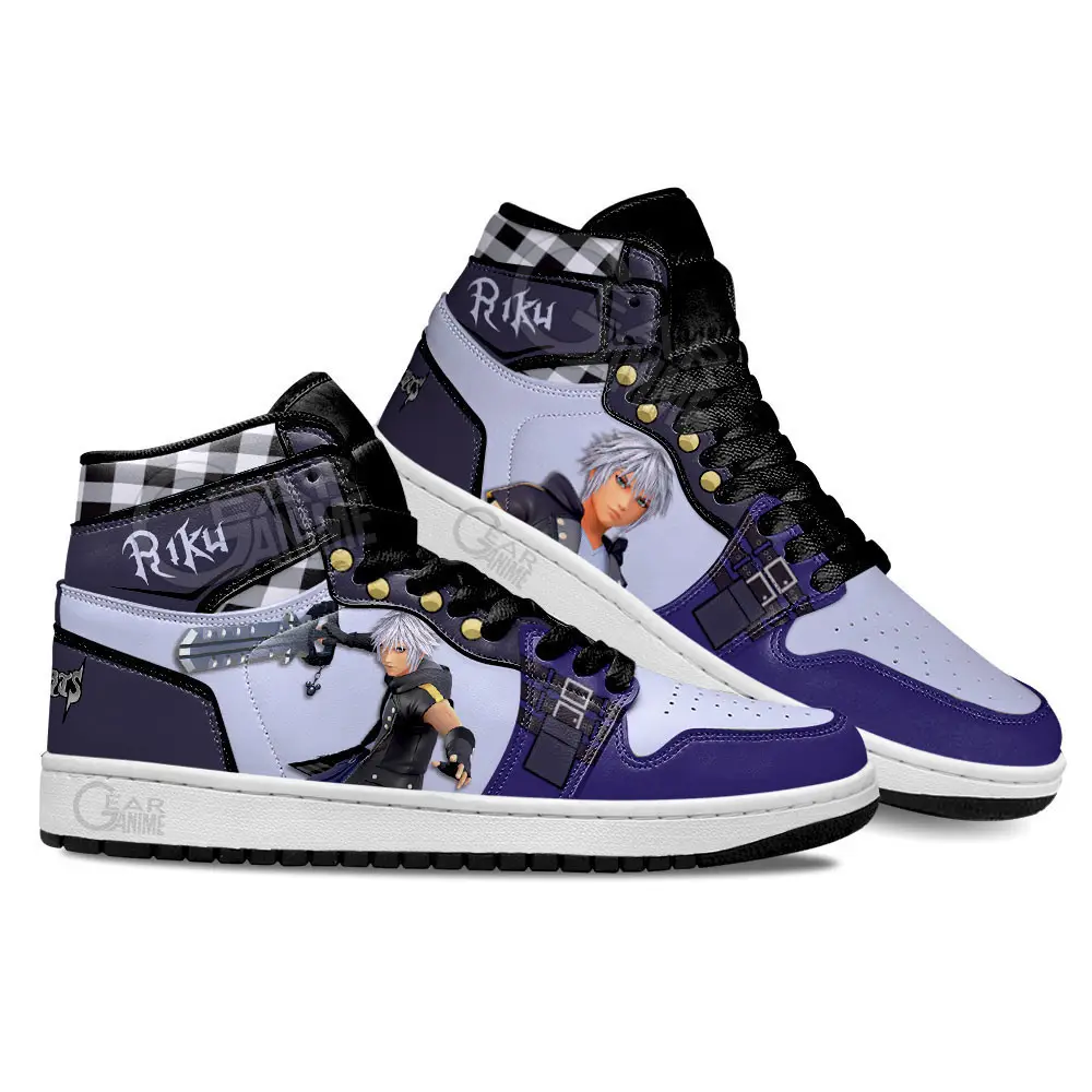 Air JD Hightop Shoes Kingdom Heart Riku Shoes Custom For Anime Fans