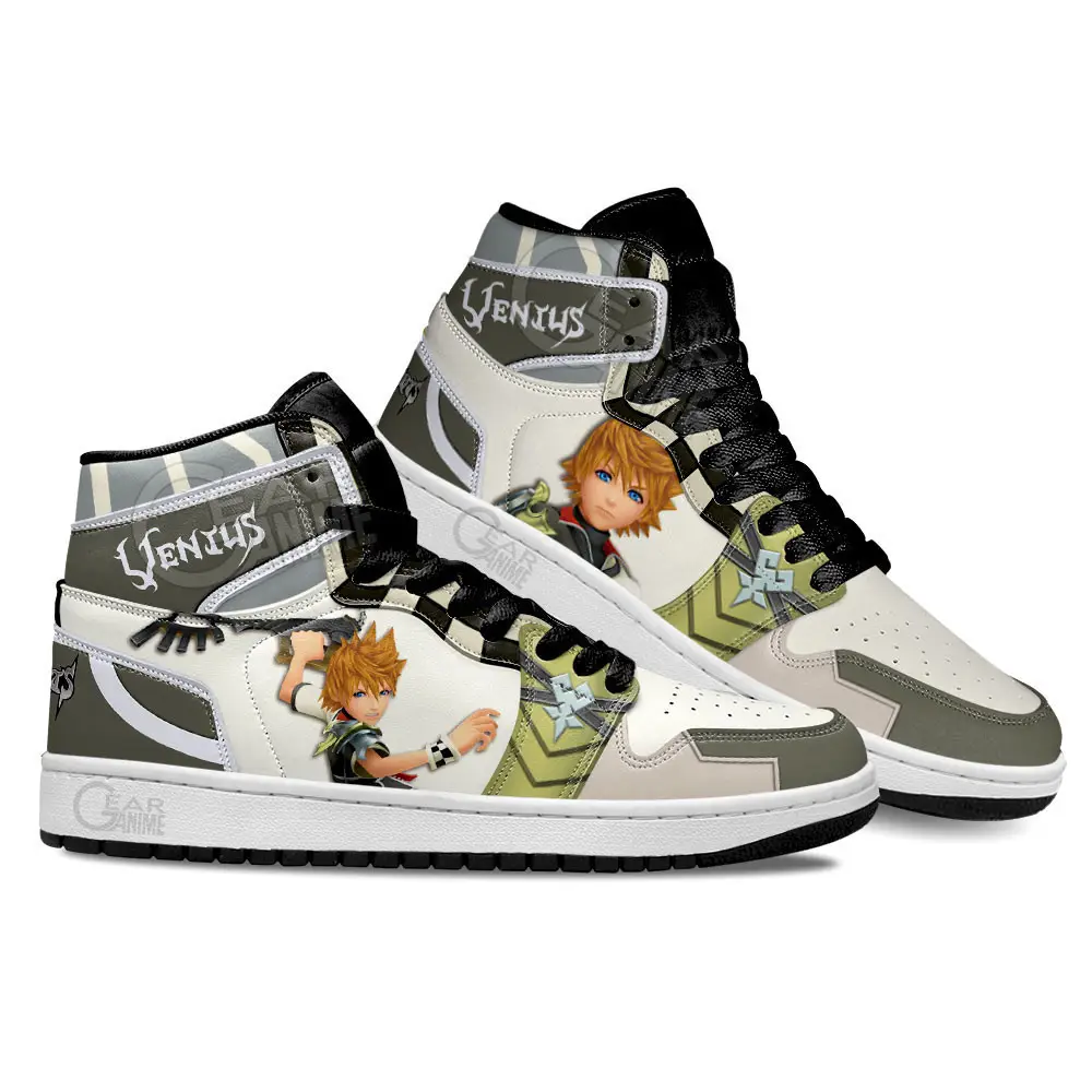 Air JD Hightop Shoes Kingdom Heart Ventus Shoes Custom For Anime Fans