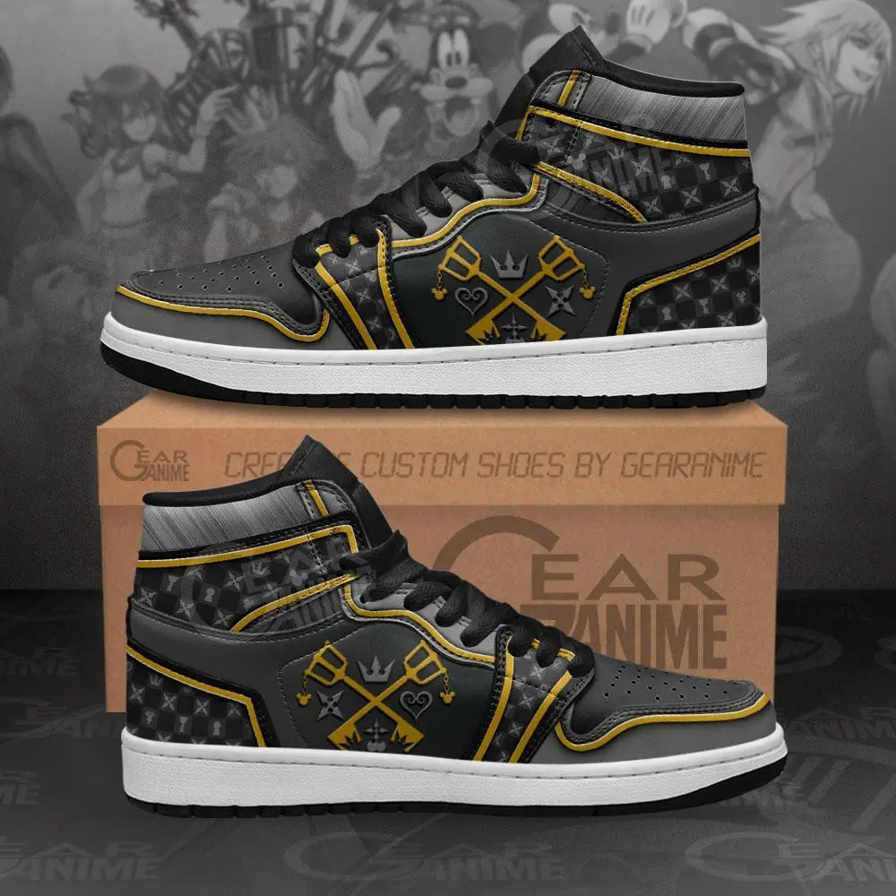 Air JD Hightop Shoes Kingdom Hearts JD1s Sneakers Custom Anime Shoes Air JD Hightop Shoes Kingdom Hearts JD1s Sneakers Custom Anime Shoes - Image 1