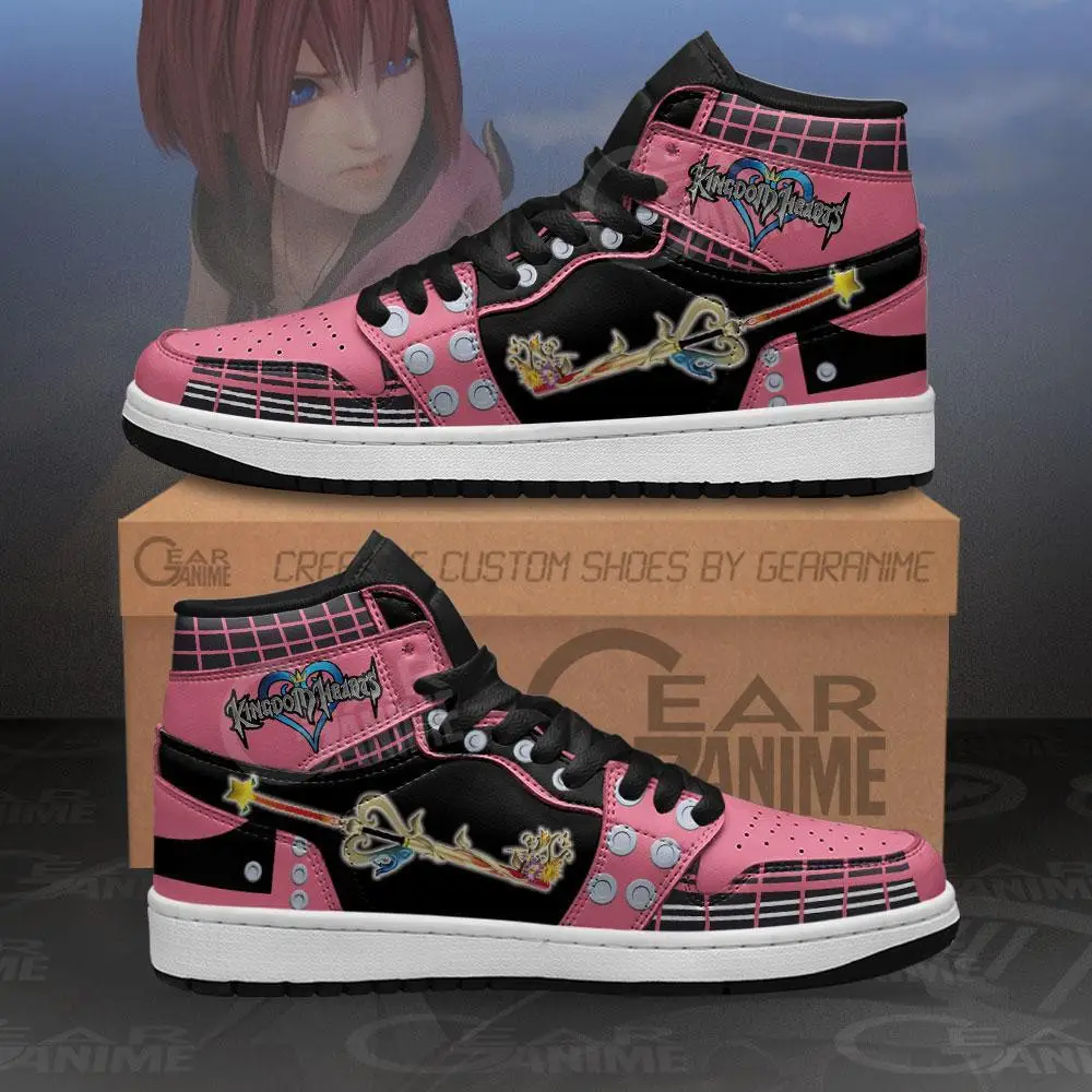 Air JD Hightop Shoes Kingdom Hearts Kairi Sword JD1s Sneakers Custom Anime Shoes Air JD Hightop Shoes Kingdom Hearts Kairi Sword JD1s Sneakers Custom Anime Shoes - Image 1