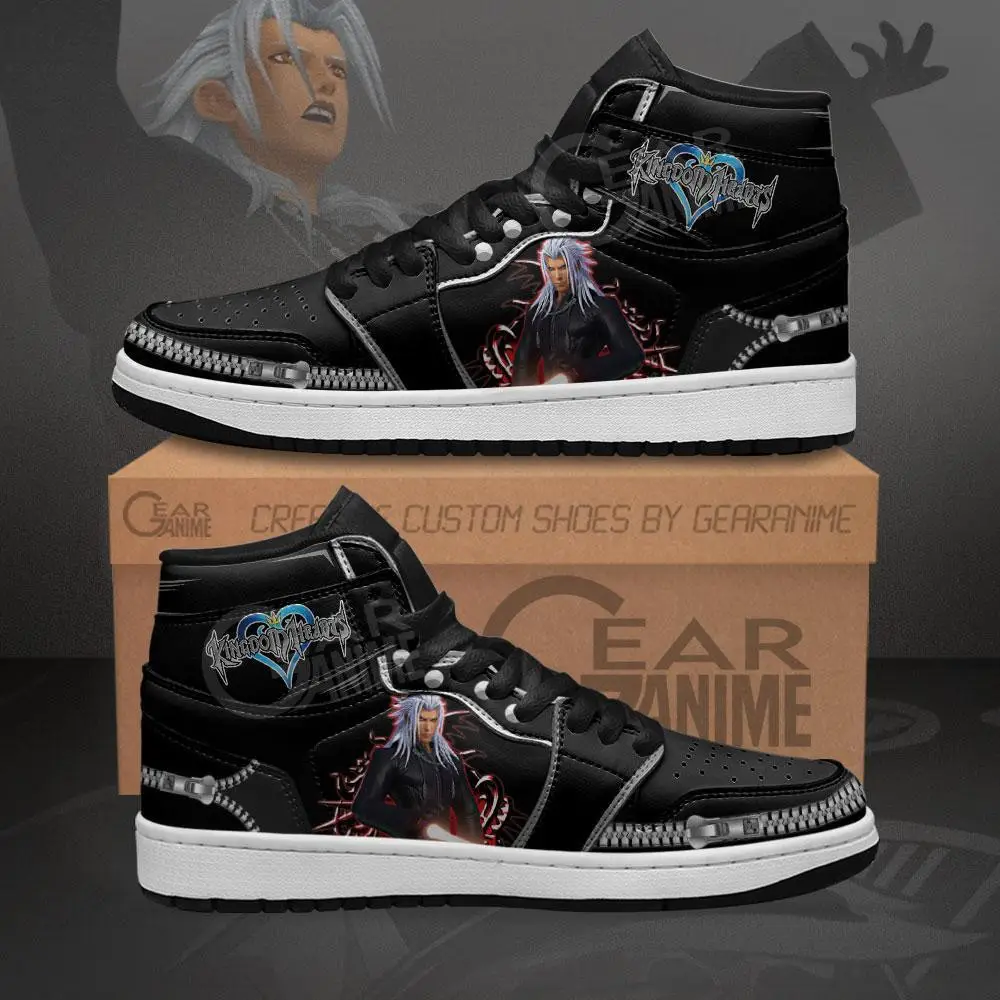 Air JD Hightop Shoes Kingdom Hearts Xemnas JD1s Sneakers Custom Anime Shoes