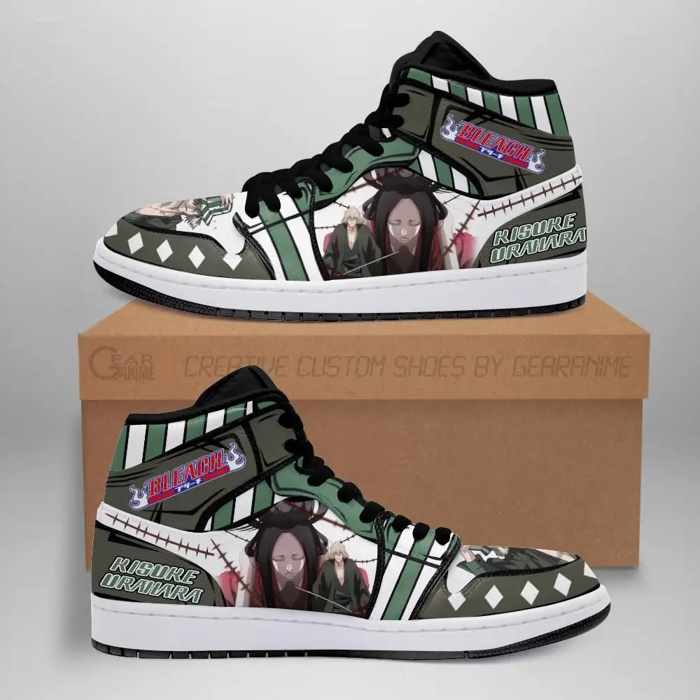 Air JD Hightop Shoes Kisuke Urahara JD1s Sneakers Bleach Anime Shoes Fan Gift Idea MN05
