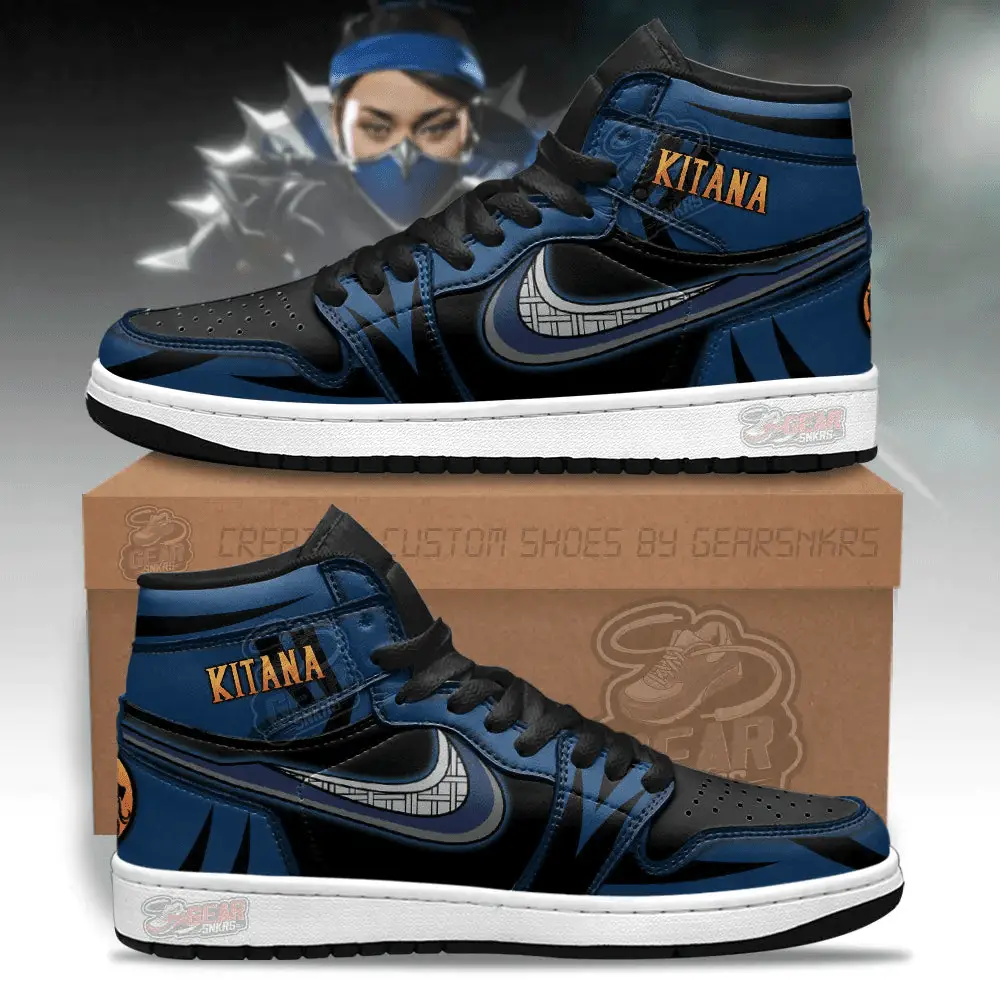 Air JD Hightop Shoes Kitana Fans Mortal Kombat J1 Shoes Custom For Fans