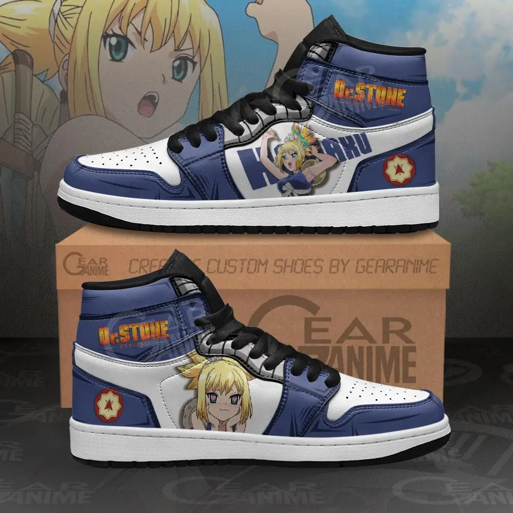 Air JD Hightop Shoes Kohaku JD1s Sneakers Custom Anime Dr. Stone Shoes