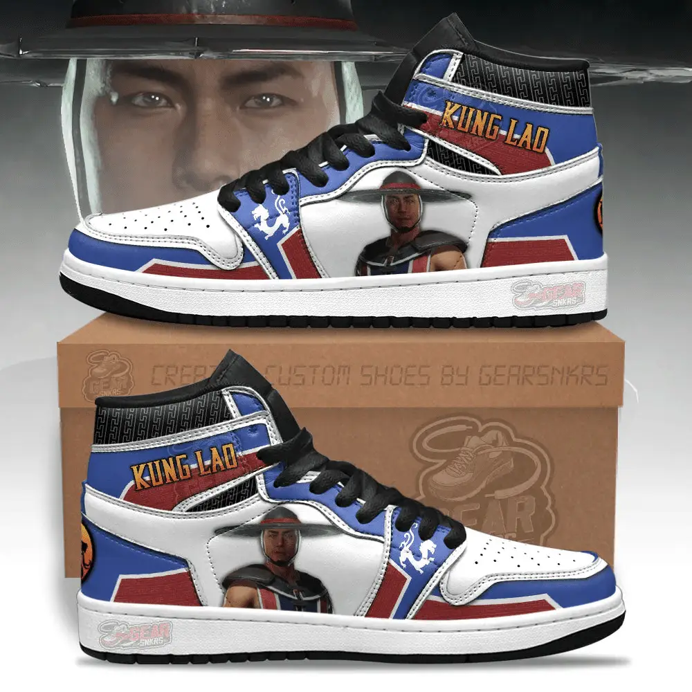Air JD Hightop Shoes Kung Lao Mortal Kombat J1 Shoes Custom For Fans