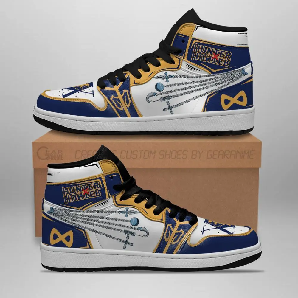 Air JD Hightop Shoes Kurapika Hunter X Hunter JD1s Sneakers Chains HxH Anime Shoes Air JD Hightop Shoes Kurapika Hunter X Hunter JD1s Sneakers Chains HxH Anime Shoes - Image 1