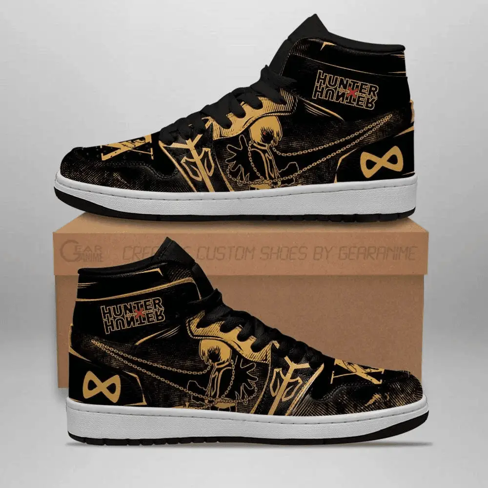 Air JD Hightop Shoes Kurapika Hunter X Hunter JD1s Sneakers Skill HxH Anime Shoes