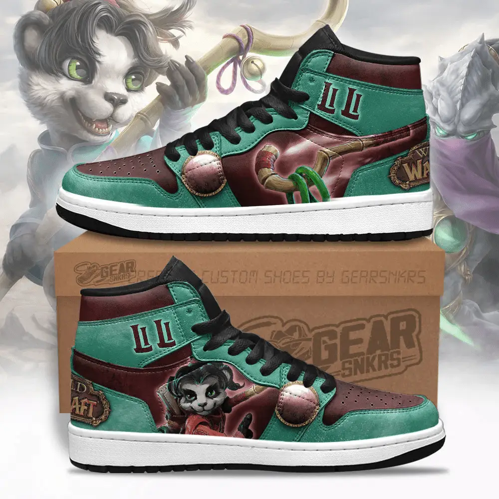 Air JD Hightop Shoes Li Li World of Warcraft J1 Shoes Custom For Fans