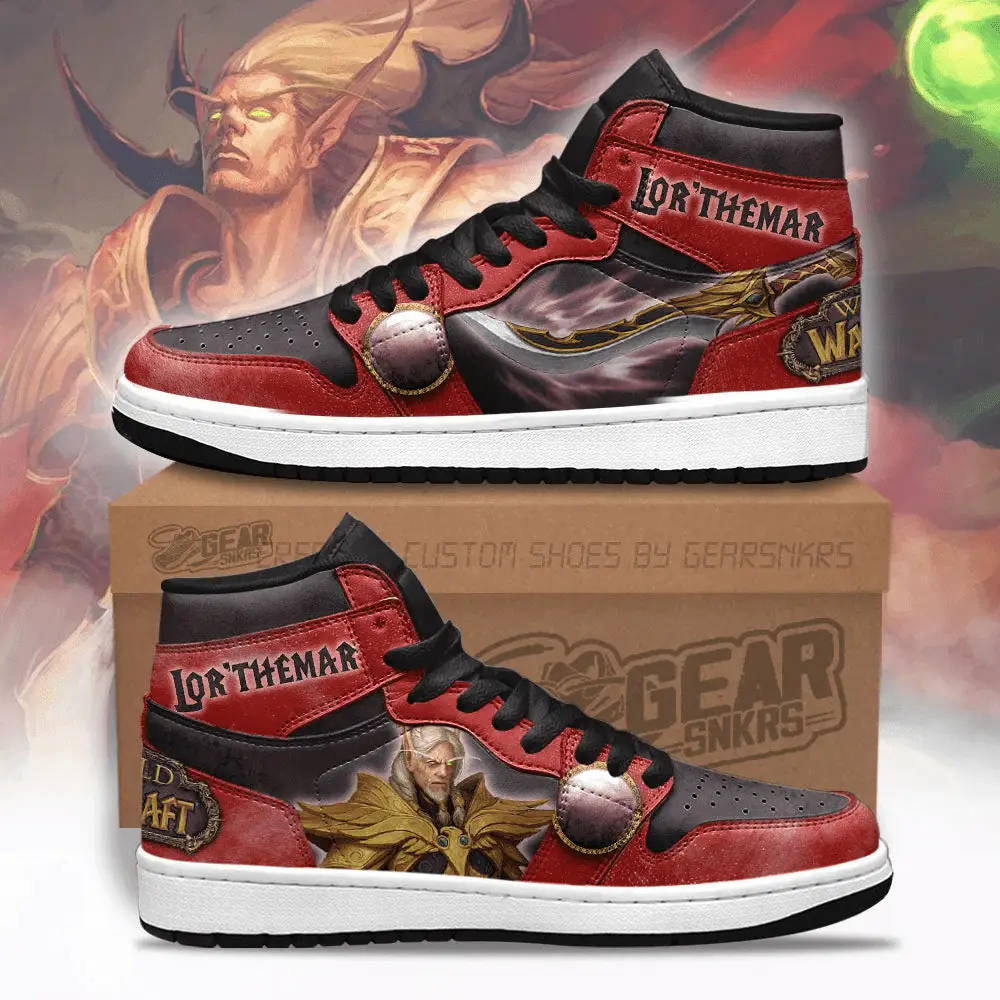 Air JD Hightop Shoes Lor?therma World of Warcraft J1 Shoes Custom For Fans