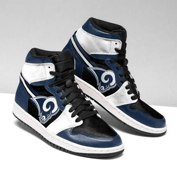 Air JD Hightop Shoes Los Angeles Rams team Custom Shoes Sneakers ker