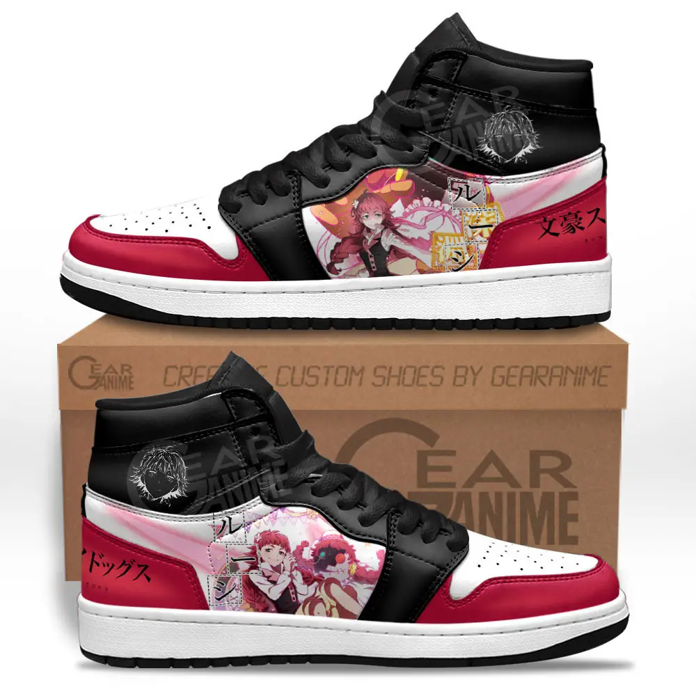 Air JD Hightop Shoes Lucy Maud Montgomery JD1s Sneakers Custom Bungo Stray Dogs Anime Shoes