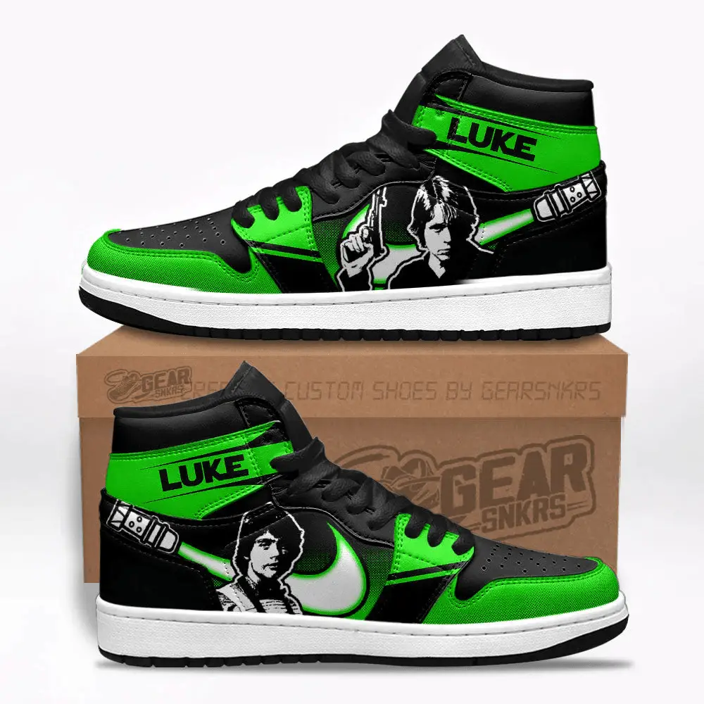 Air JD Hightop Shoes Luke Star Wars J1 Shoes Custom For Fans Sneakers TT26