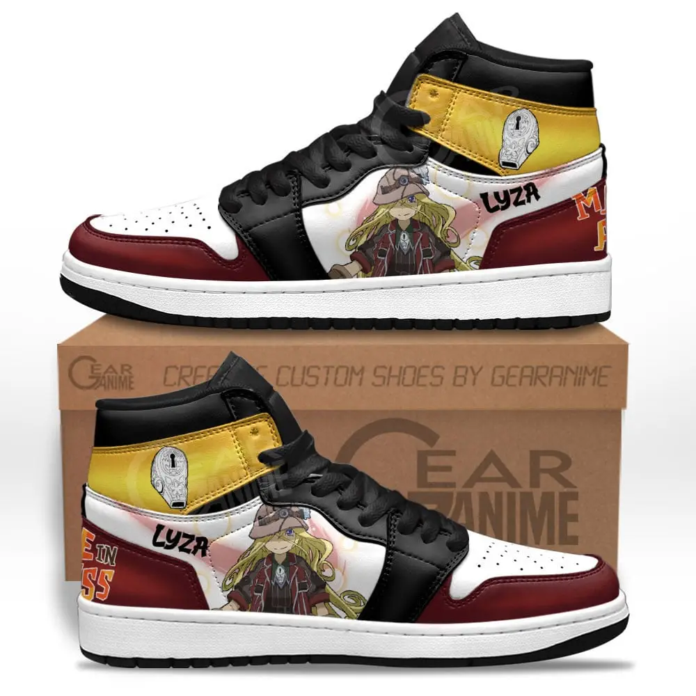 Air JD Hightop Shoes Lyza JD1s Sneakers Made In Abyss Custom Anime Shoes For Otaku