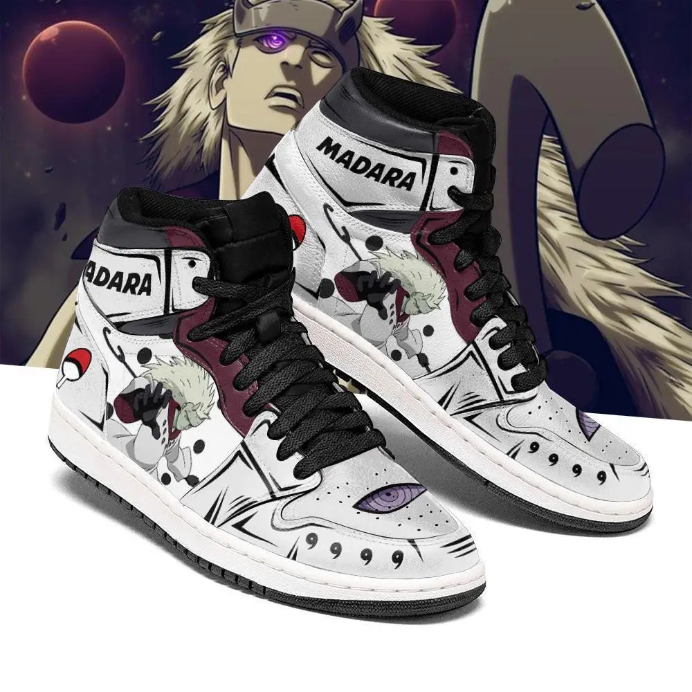 Air JD Hightop Shoes Madara Rikudou JD1s Sneakers Anime JD1s Sneakers Costume