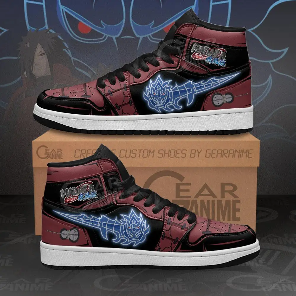 Air JD Hightop Shoes Madara Susanoo JD1s Sneakers Custom Anime Shoes
