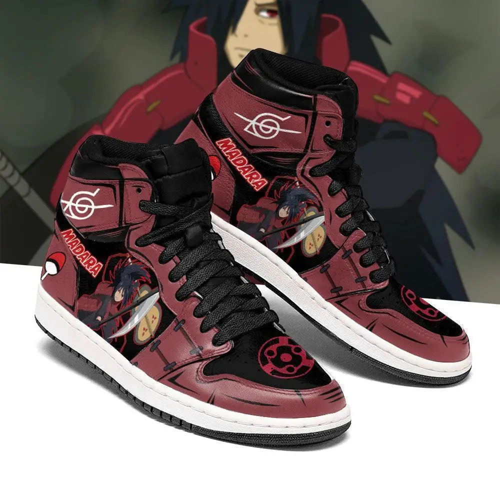 Air JD Hightop Shoes Madara Uchiha JD1s Sneakers Custom Fighting Anime Shoes Air JD Hightop Shoes Madara Uchiha JD1s Sneakers Custom Fighting Anime Shoes - Image 1