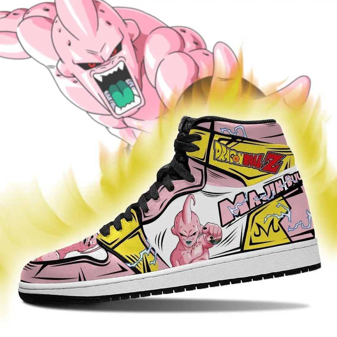 Air JD Hightop Shoes Majin Buu JD Sneakers Dragon Ball Custom