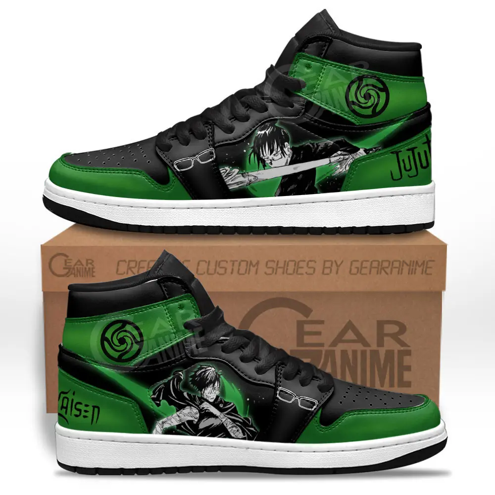 Air JD Hightop Shoes Maki Zenin JD1s Sneakers Jujutsu Kaisen Custom Anime Shoes