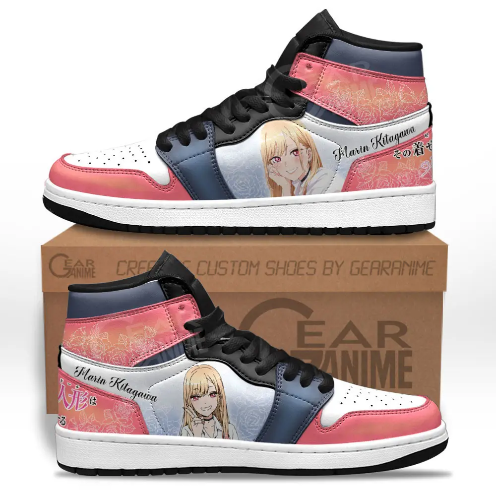 Air JD Hightop Shoes Marin Kitagawa JD1s Sneakers My Dress-Up Darling Custom Anime Shoes