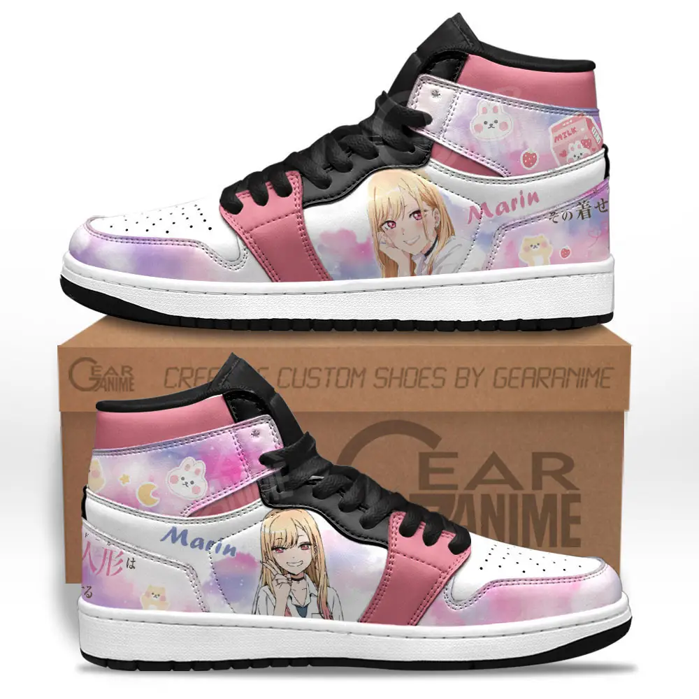 Air JD Hightop Shoes Marin Kitagawa JD1s Sneakers My Dress-Up Darling Custom Anime Shoes Gift For Fans