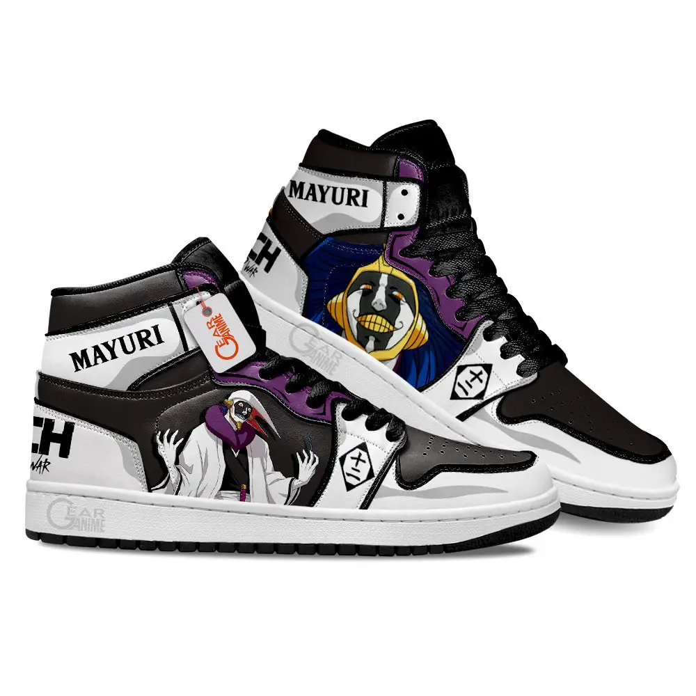 Air JD Hightop Shoes Mayuri Kurotsuchi Anime Shoes Custom Sneakers MN0901