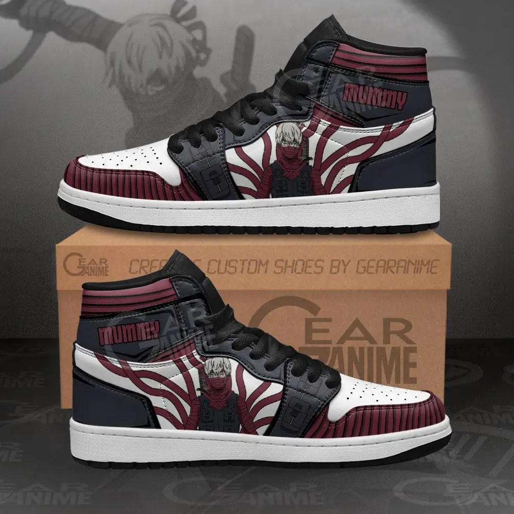 Air JD Hightop Shoes MHA Hoyo Makihara JD1s Sneakers Custom My Hero Academia Anime Shoes