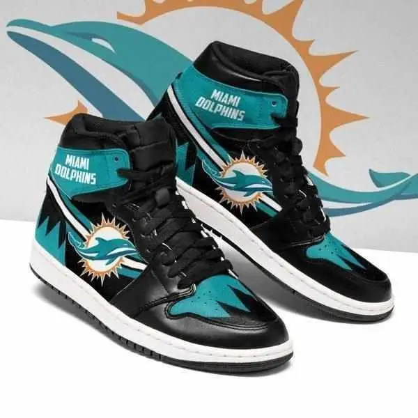 Air JD Hightop Shoes Miami Dolphins Team Custom Shoes Sneakers JD Sneakers Air JD Hightop Shoes Miami Dolphins Team Custom Shoes Sneakers JD Sneakers - Image 1