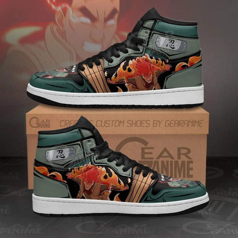Air JD Hightop Shoes Might Guy JD1s Sneakers Power Custom Anime Shoes
