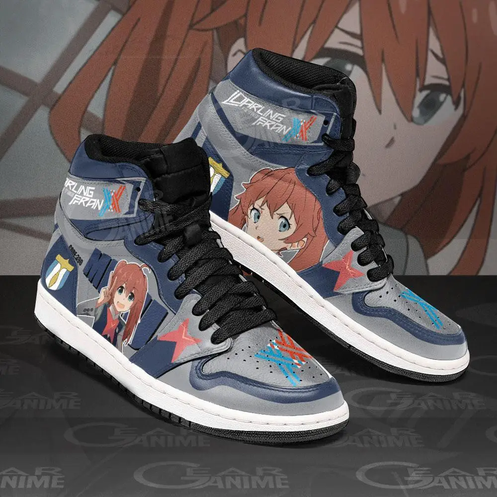 Air JD Hightop Shoes Miku Darling In The Franxx JD1s Sneakers Code 309 Custom Shoes