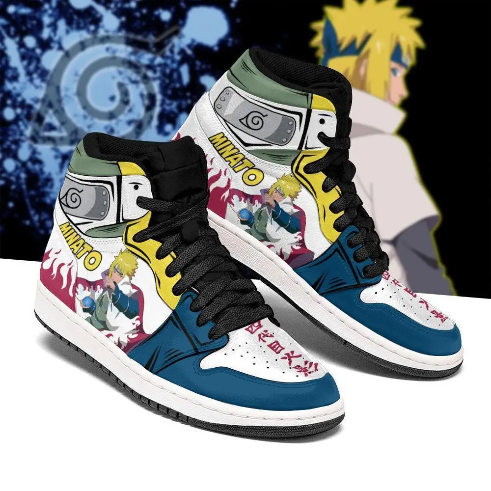 Air JD Hightop Shoes Minato Namikaze Shoes Symbol Costume Anime JD1s Sneakers