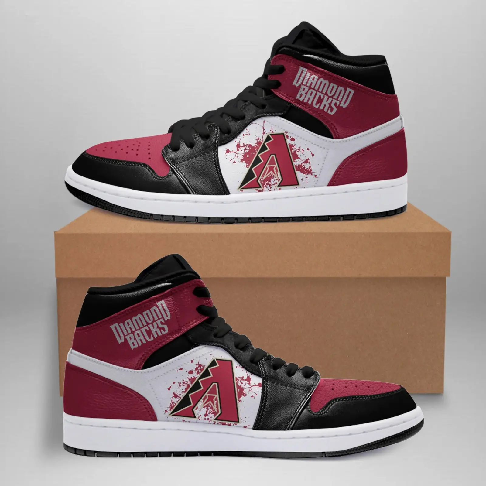 Air JD Hightop Shoes MLB Arizona Diamondbacks Air Jordan 1 High Sneakers V1