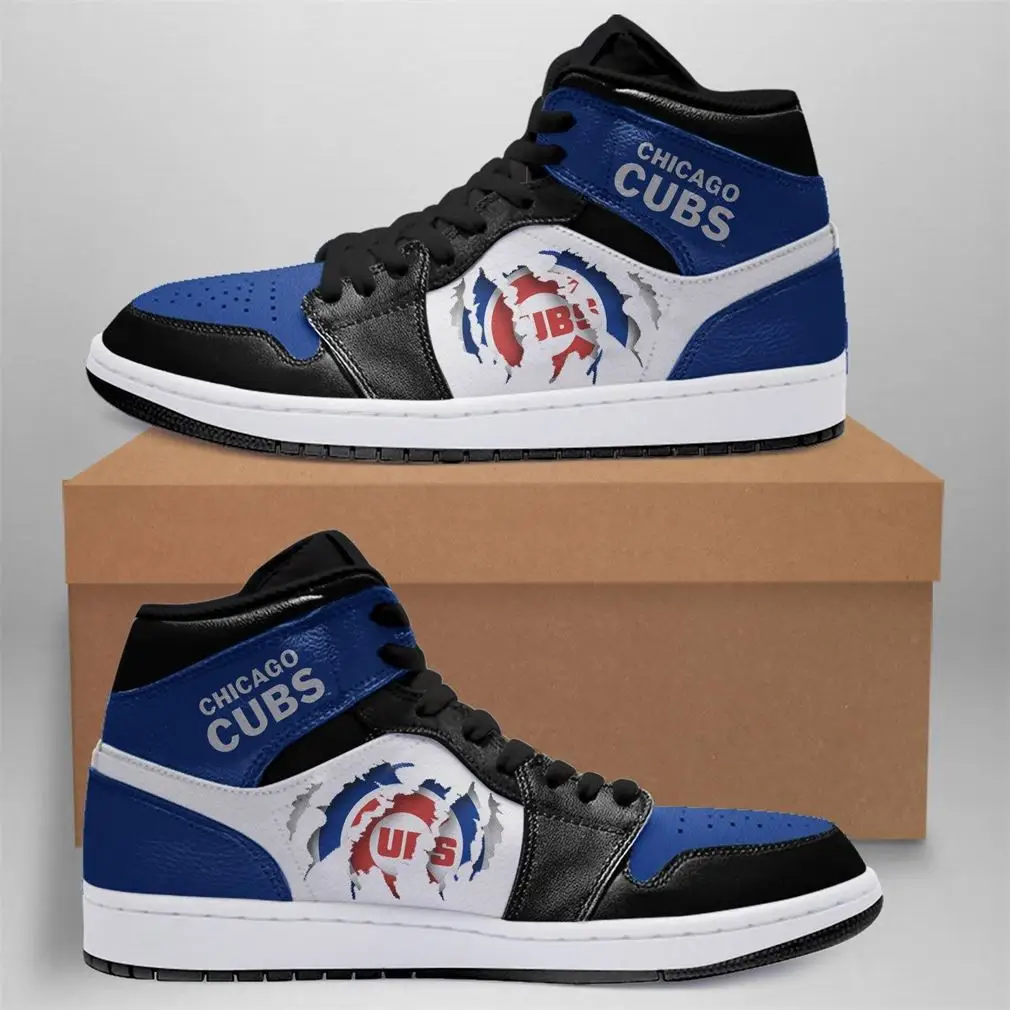 Air JD Hightop Shoes MLB Chicago Cubs Air Jordan 1 High Sneakers V3