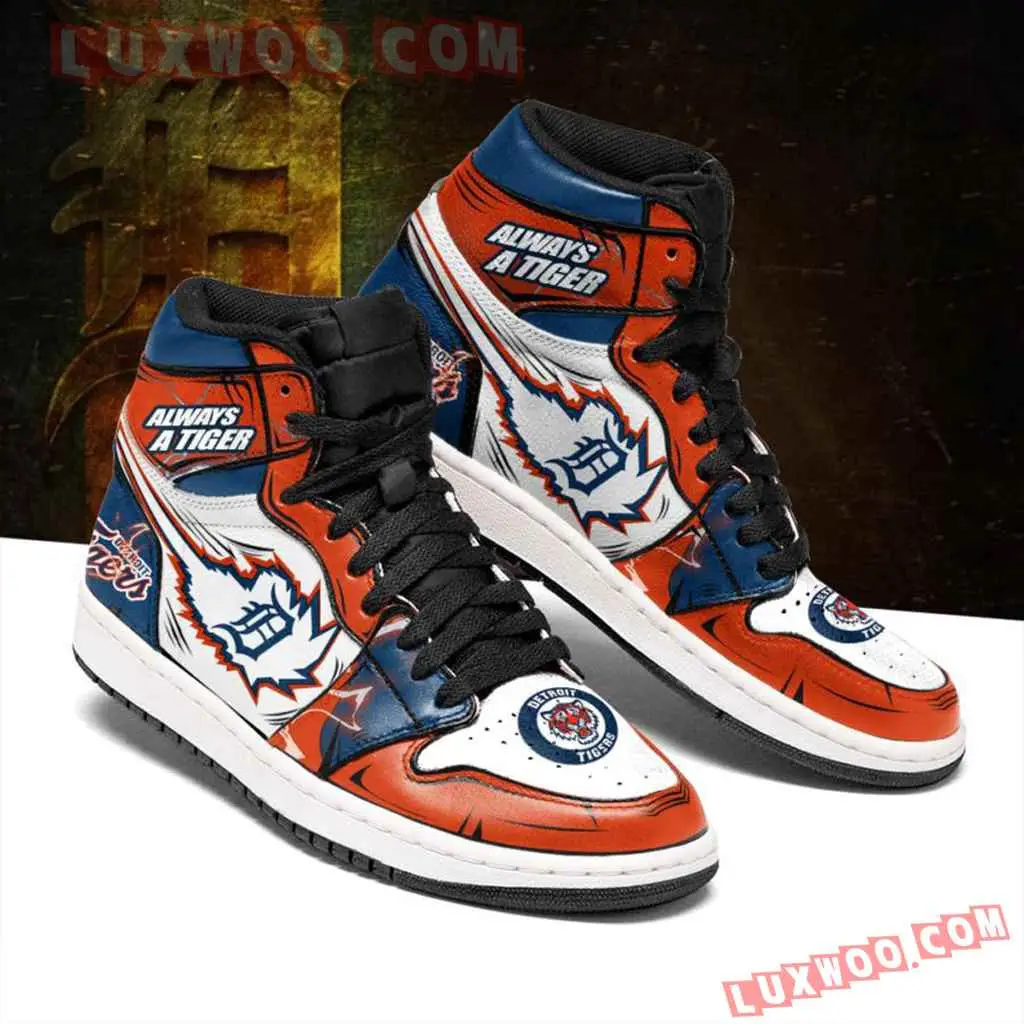 Air JD Hightop Shoes MLB Detroit Tigers Air Jordan 1 High Sneakers V3