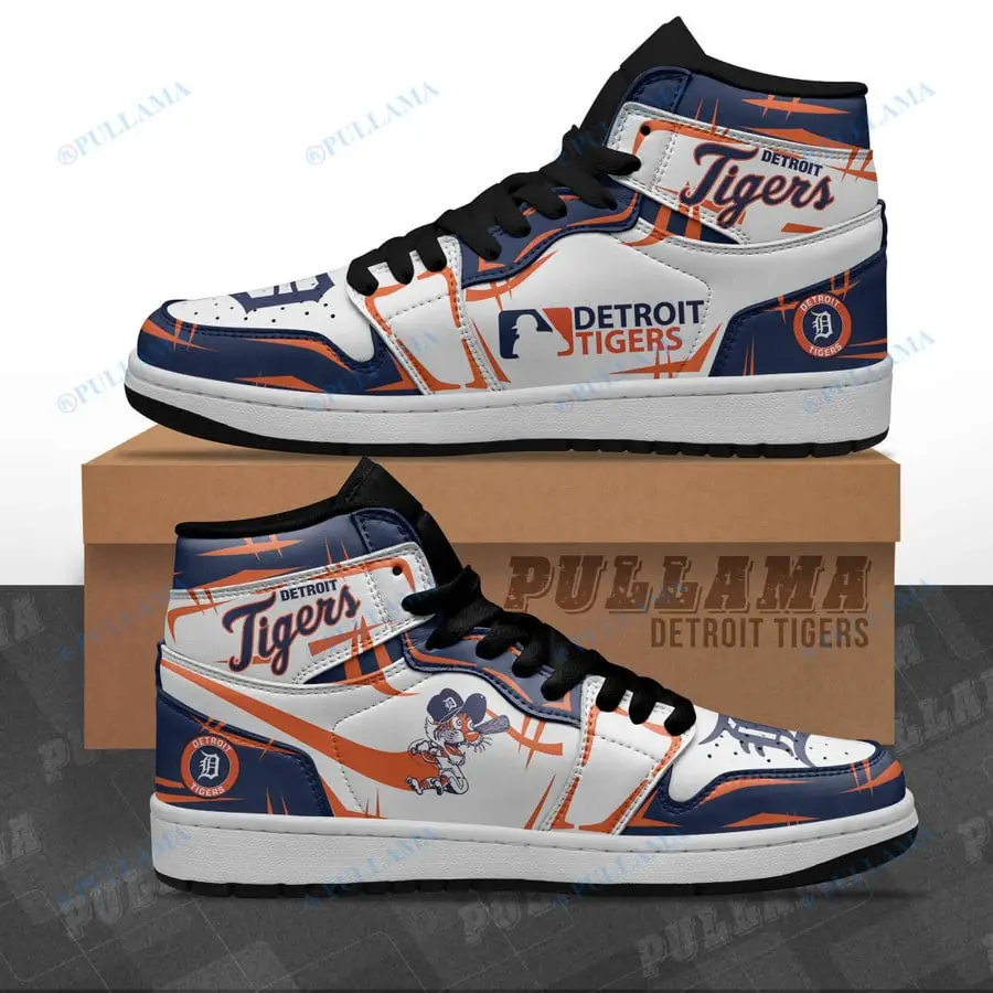 Air JD Hightop Shoes MLB Detroit Tigers Mascot Air Jordan 1 High Sneakers