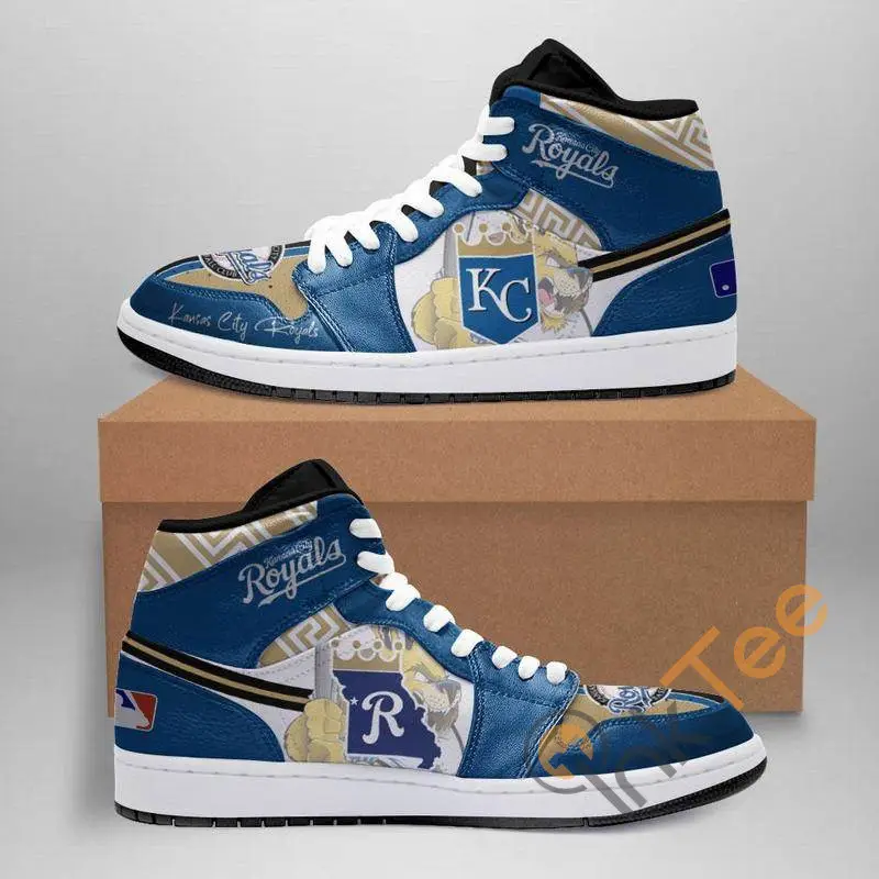 Air JD Hightop Shoes MLB Kansas City Royals Air Jordan 1 High Sneakers V4
