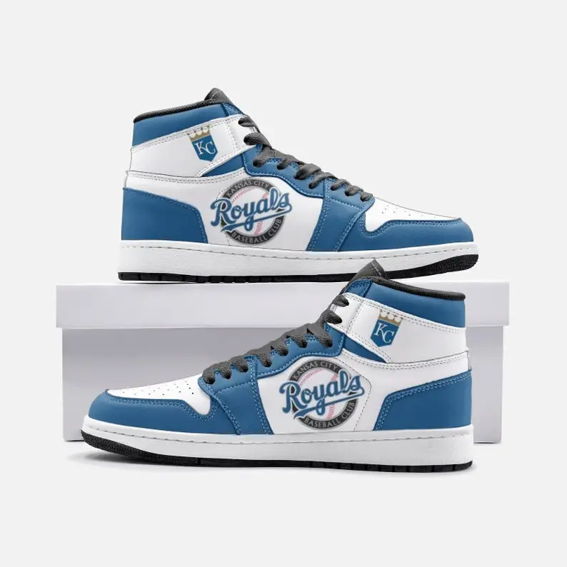 Air JD Hightop Shoes MLB Kansas City Royals Air Jordan 1 High Sneakers V5