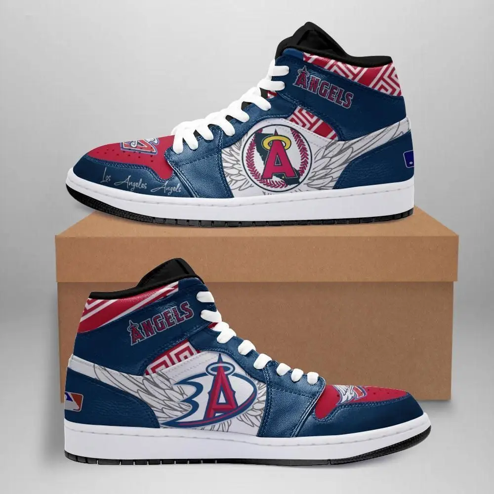 Air JD Hightop Shoes MLB Los Angeles Angels Air Jordan 1 High Sneakers V5