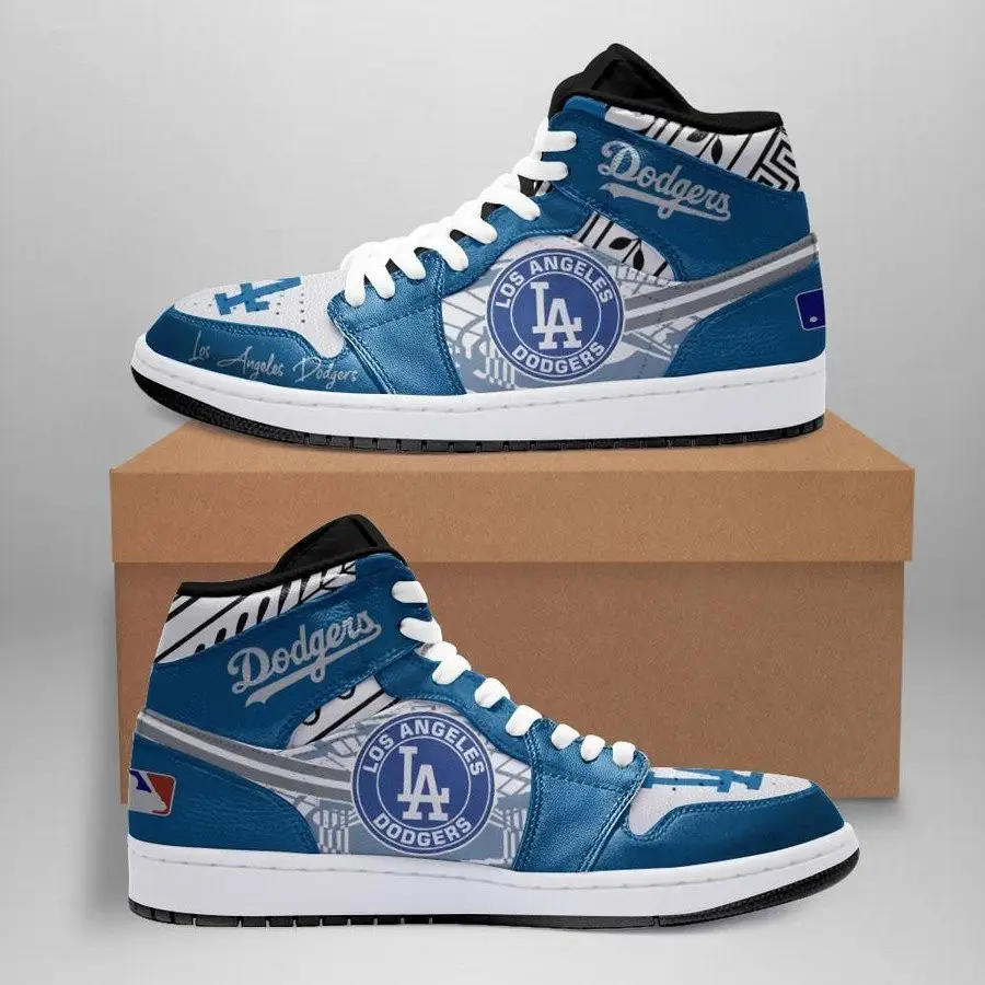 Air JD Hightop Shoes MLB Los Angeles Dodgers Air Jordan 1 High Sneakers V1