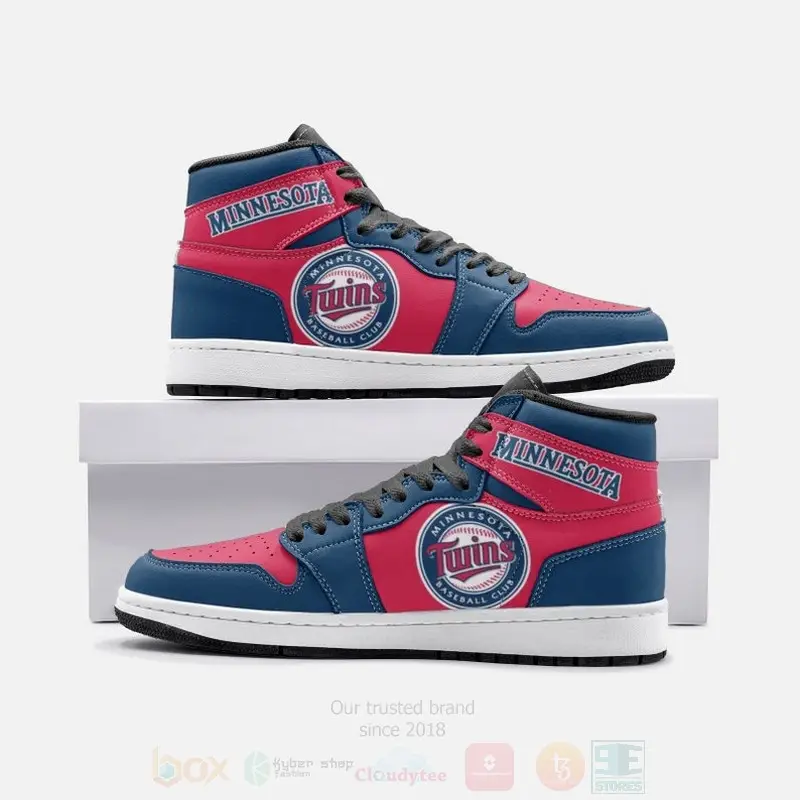 Air JD Hightop Shoes MLB Minnesota Twins Air Jordan 1 High Sneakers V3