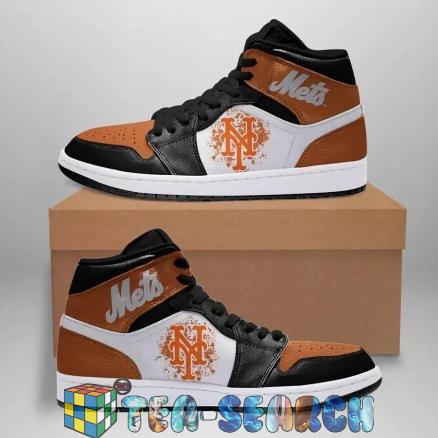 Air JD Hightop Shoes MLB New York Mets Air Jordan 1 High Sneakers V6