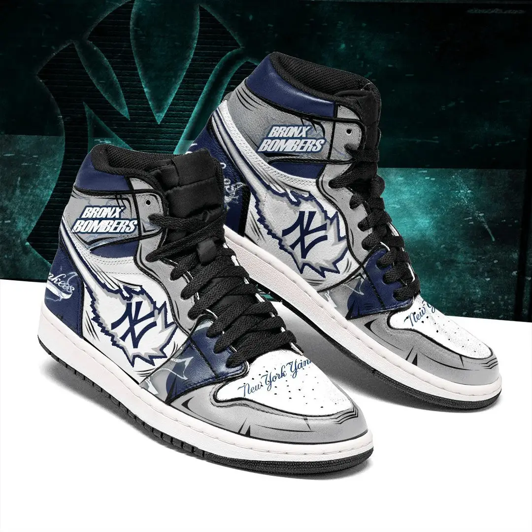 Air JD Hightop Shoes MLB New York Yankees Air Jordan 1 High Sneakers V1